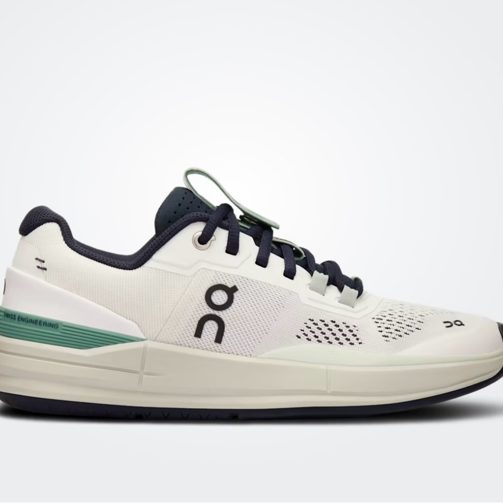 ON Cloud The Roger Pro Tennis / Pickleball Shoes Undyed White / Aloe